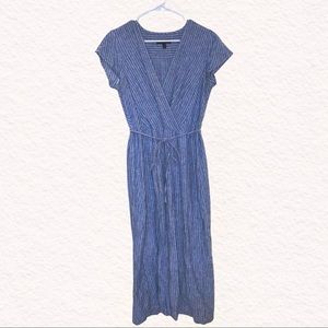 Banana Republic Linen Wrap Maxi Dress